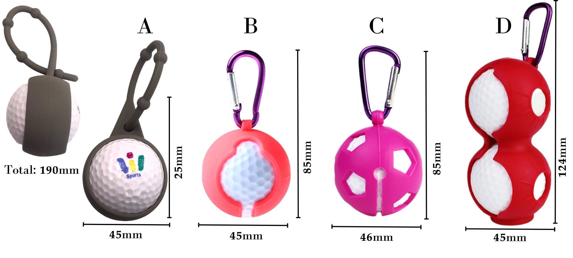 Silicone golf accessories.