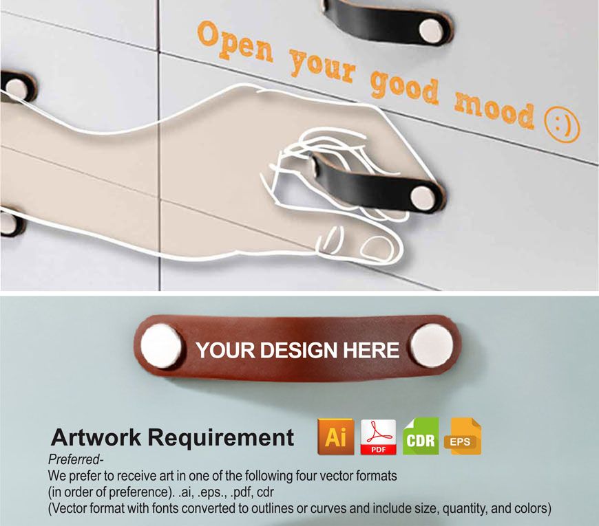 personlige lærtrekk til skuffer