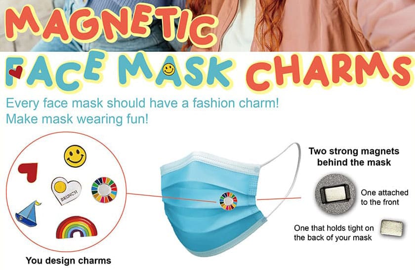 Személyre szabott arcmaszk charmok