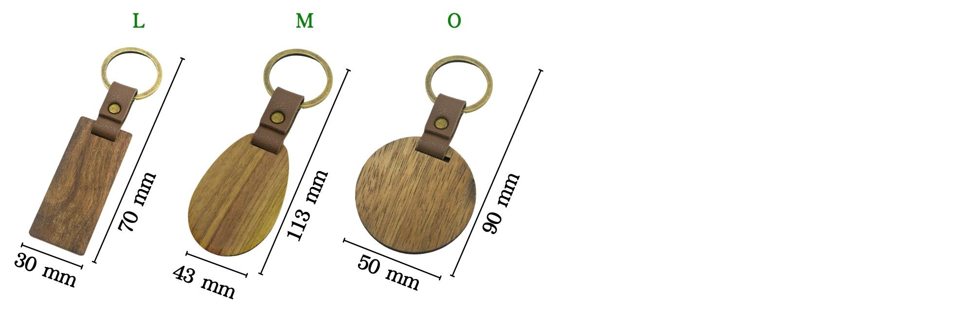 Существующий деревянный брелок.