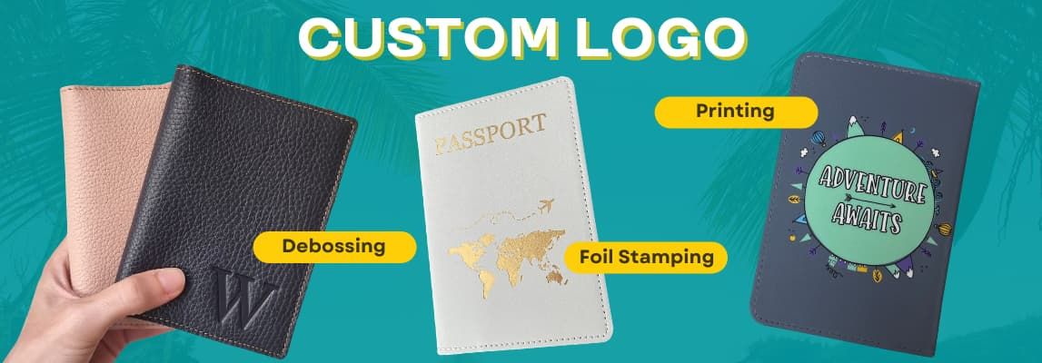 Customized passport cover.