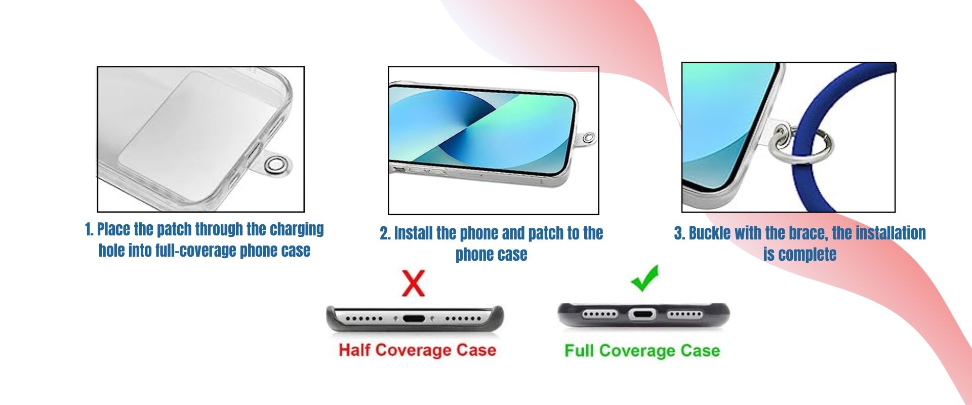 सिलिकॉन रिंग फोन लेनयार्ड कस्टम आकार हो सकता है।