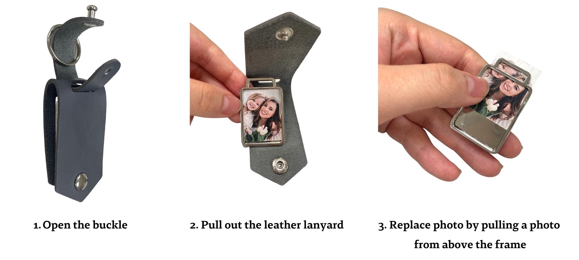 جاکلیدی چرمی طراحی شده سفارشی.