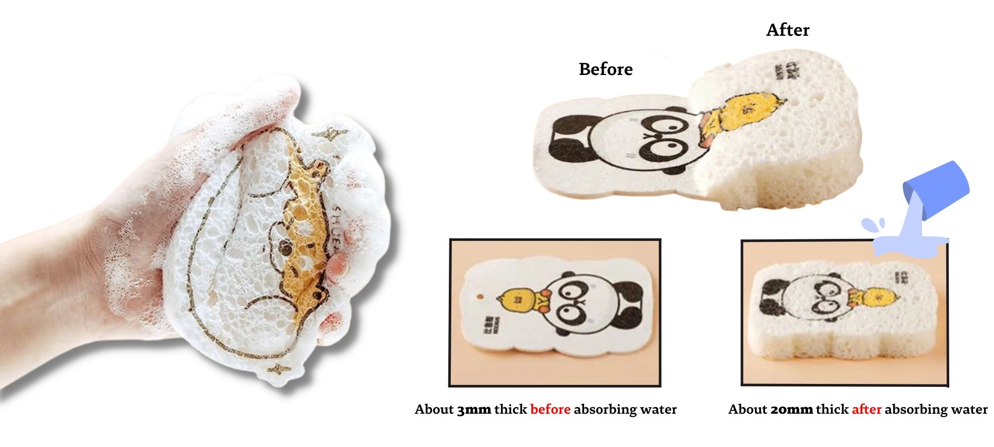 カスタム印刷スポンジ。