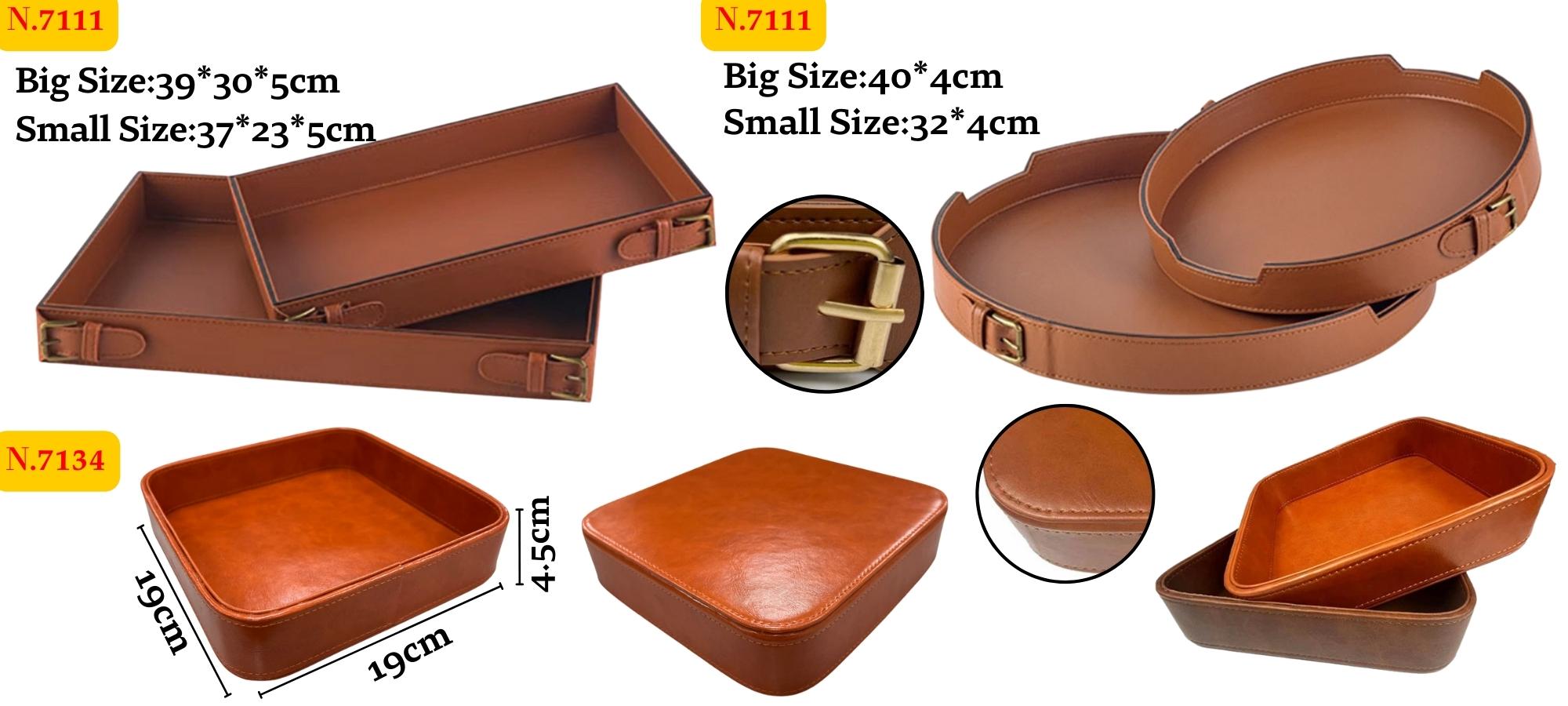 Mukautettu logopainatus nahkaiselle keräilylaatikolle.