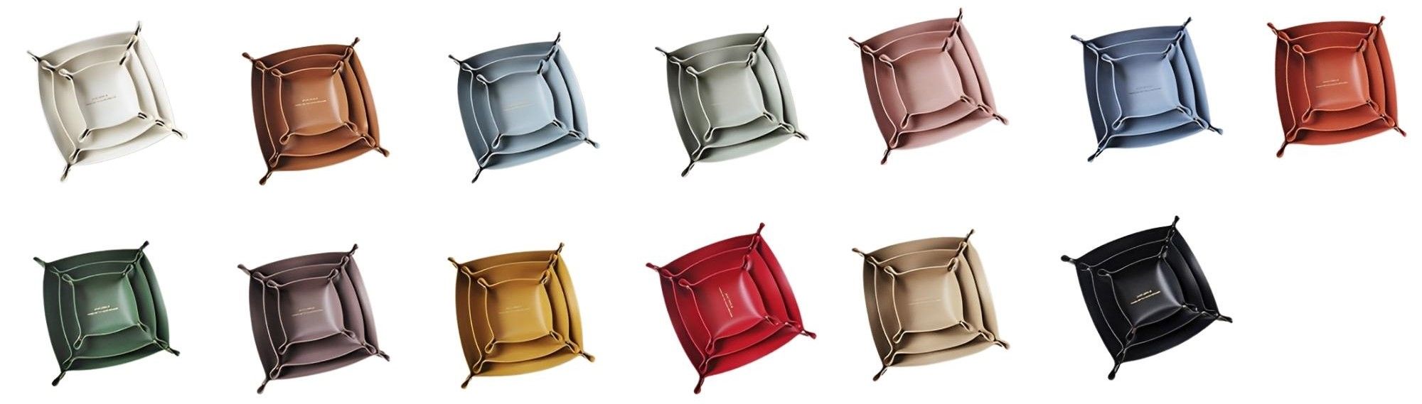 Mukautettu painettu nahkatarjotin.