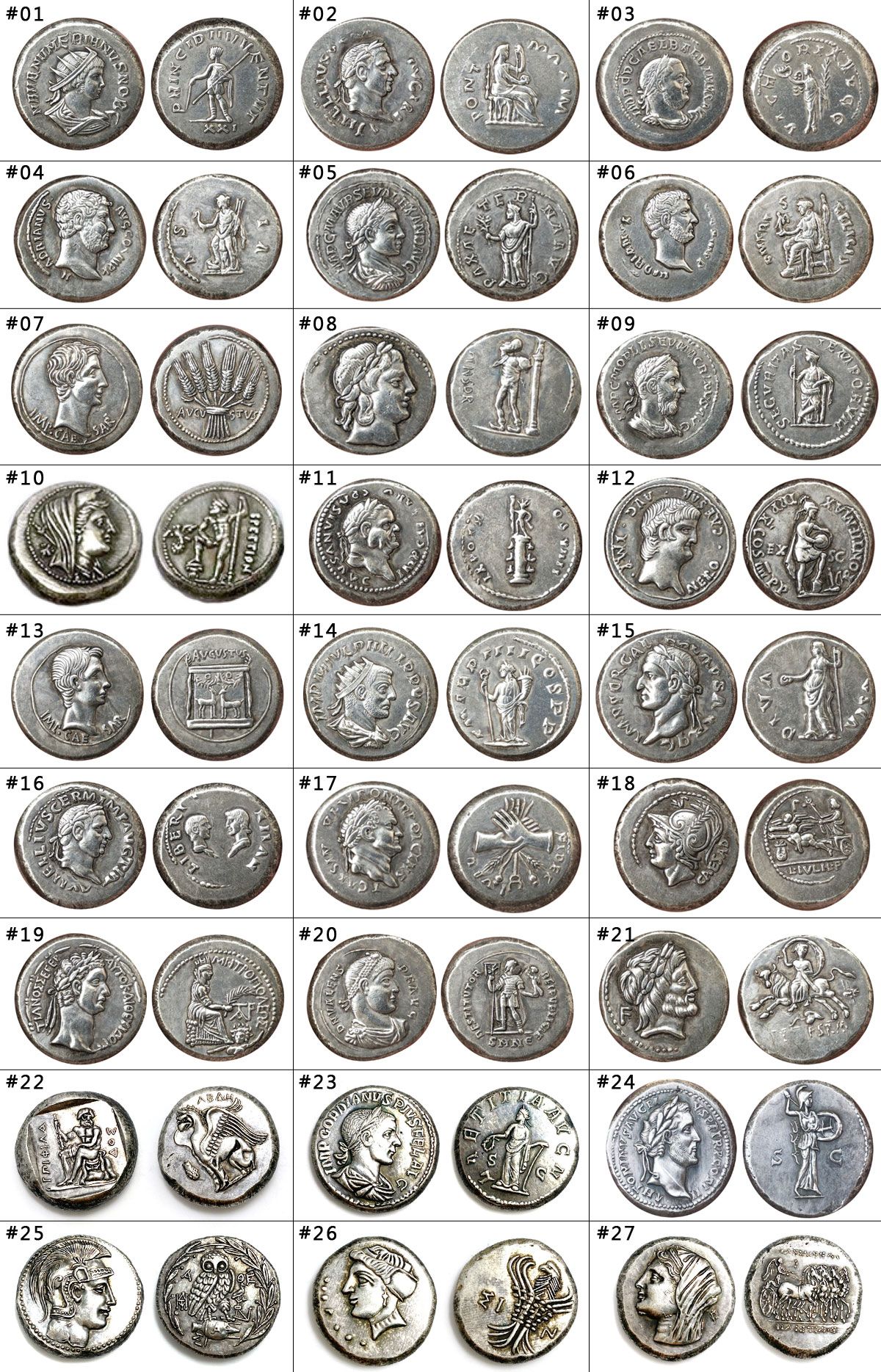 Høj kvalitet græsk sølvmønt.