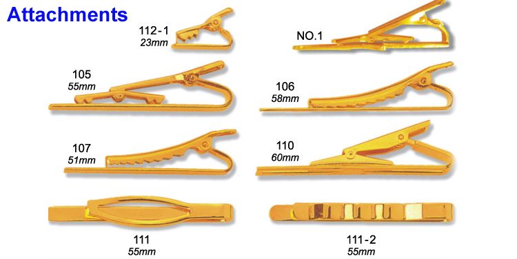 Egyedi nyakkendőcsipesz.