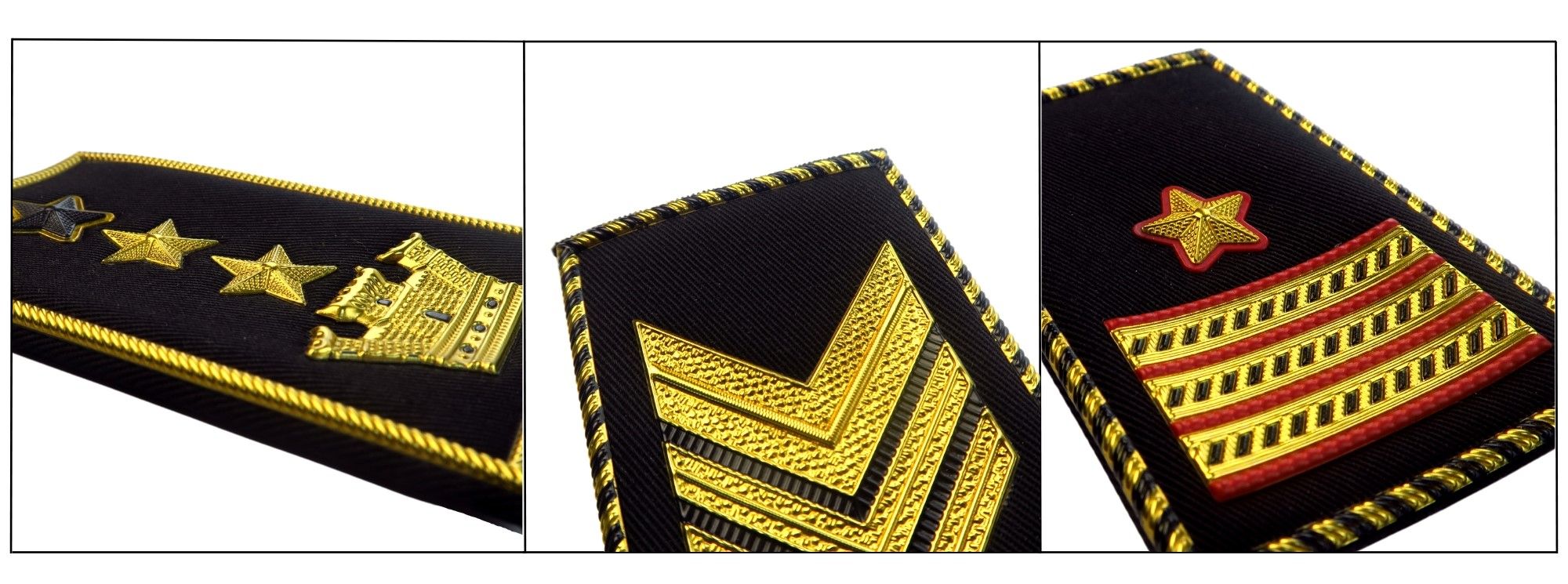 Ledarskap symboliserat, marin kommando skräddarsytt i kapten epåletter.