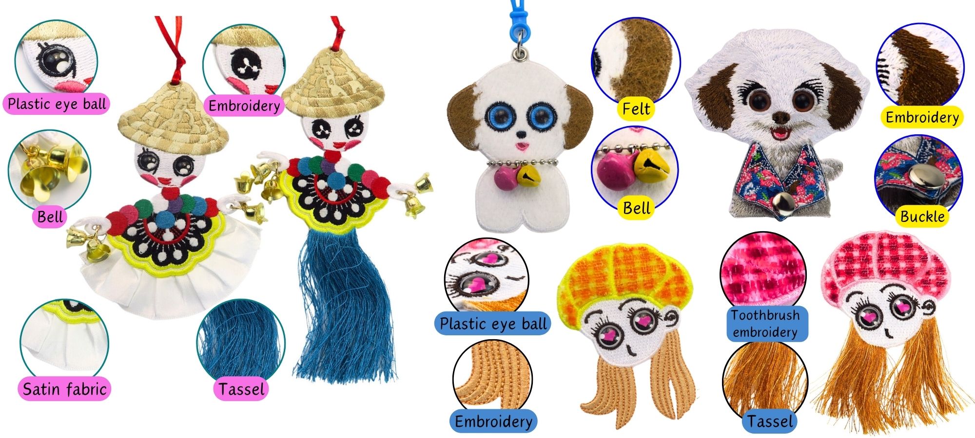 カスタム刺繍パッチで、あなたのクリエイティブなアイデアを現実のものにしましょう。