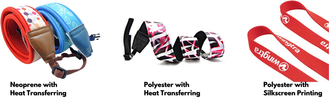 Logotipo personalizado na alça do pescoço.