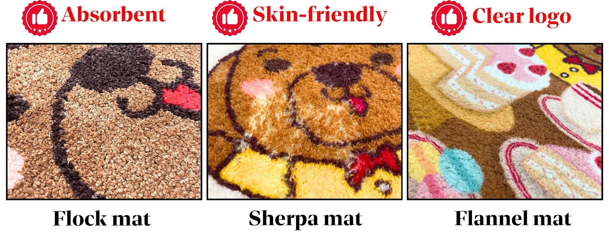 Mukautetut kylpyhuoneen matot ovat ihanteellisia yhtenäisen kylpyhuoneteeman tai brändin luomiseen kaupallisissa tiloissa.