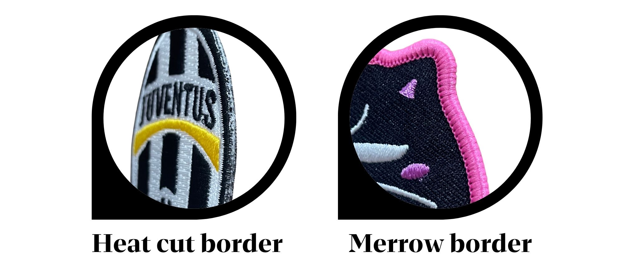 Los parches de velcro personalizados permiten una fácil sujeción y remoción en la ropa.