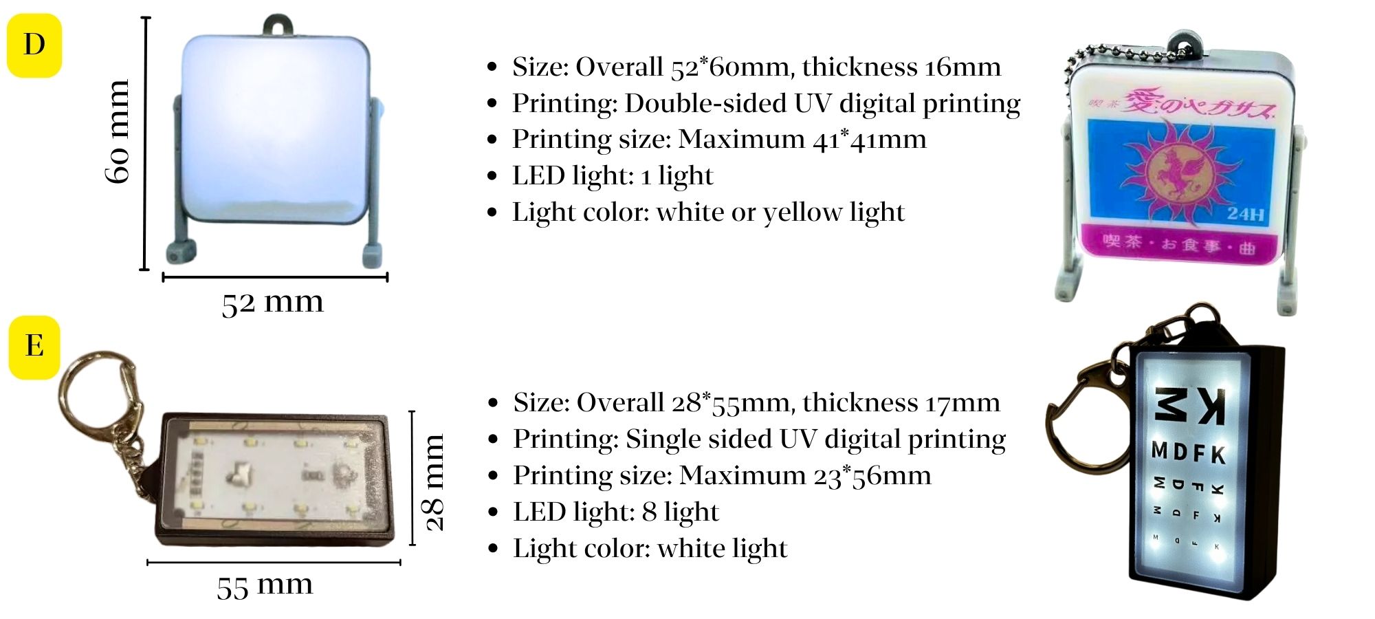 Suunnittele mukautettu LED-avainketju käytännölliseen ja tyylikkääseen käyttöön.