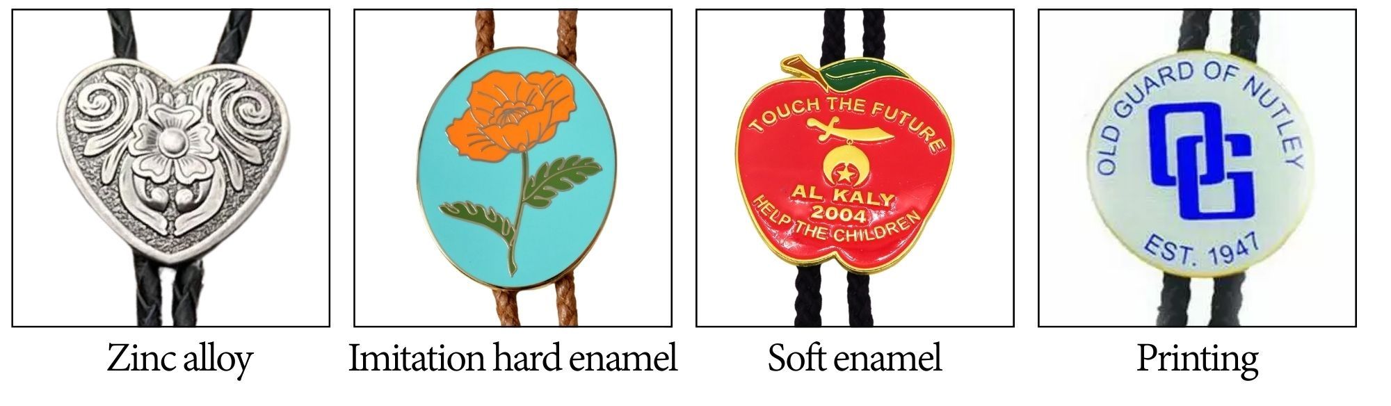 Az egyedi bolo nyakkendők a nyugati bájt és egyéniséget mutatják be.