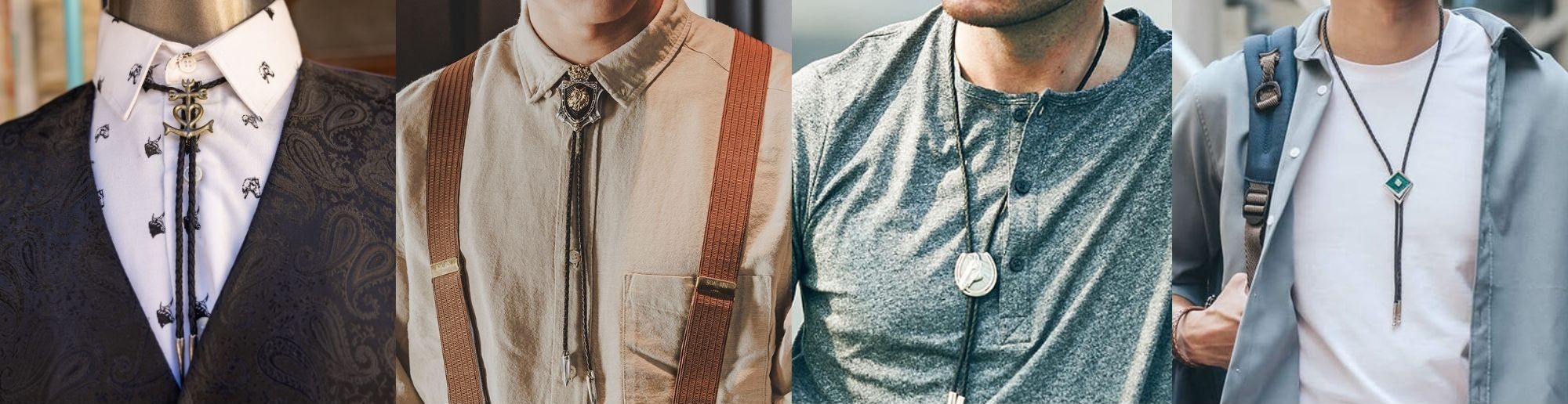 Az egyedi cowboy nyakkendők klasszikus nyugati kiegészítők.