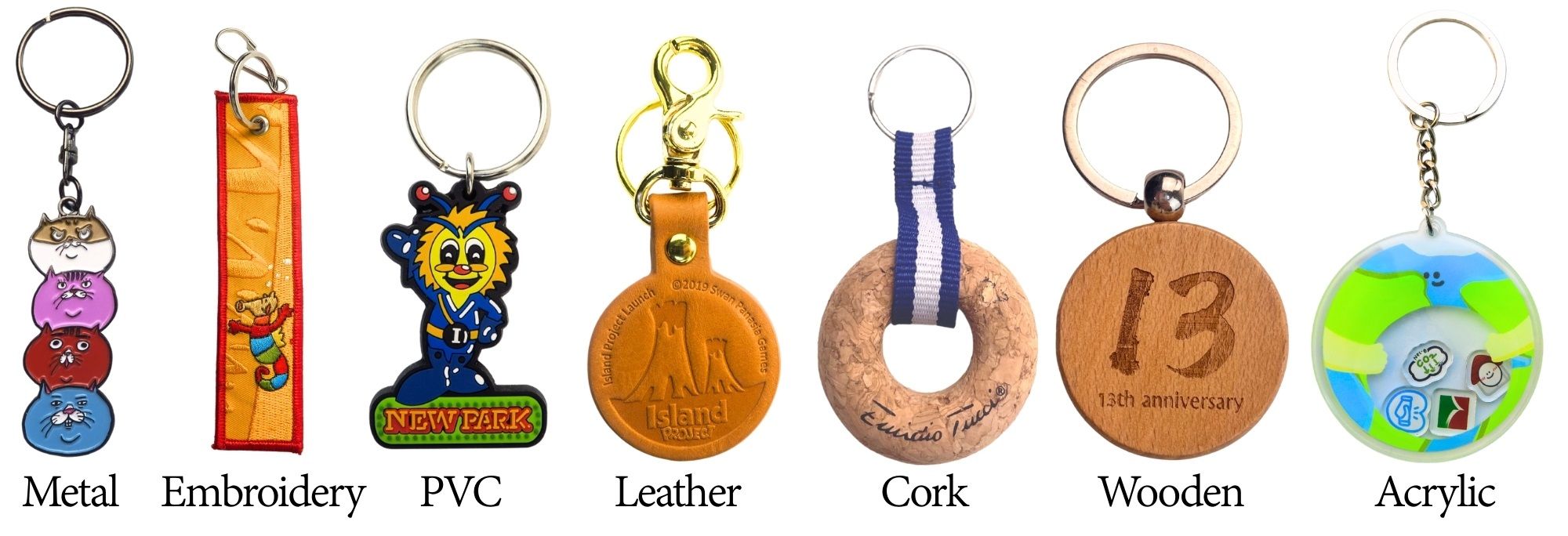 Покажите свой логотип на гравированных брелоках из бамбука.