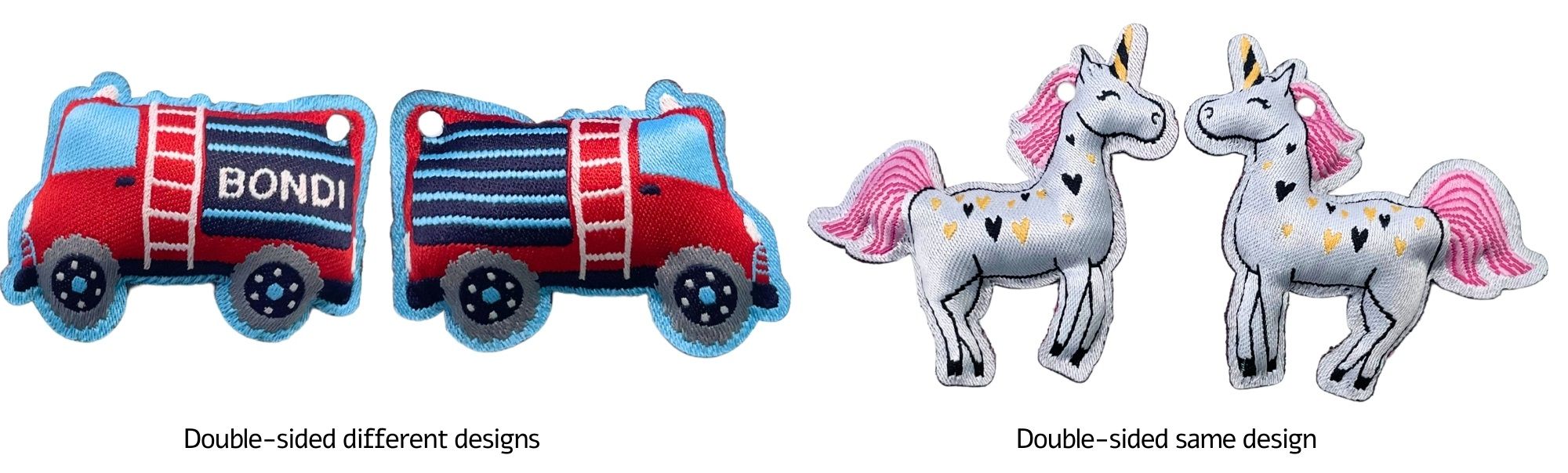 Los fabricantes de parches personalizados ofrecen varios estilos, tamaños y acabados para tus parches.