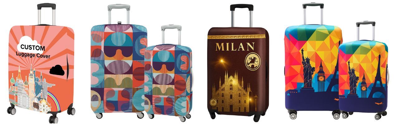 Custom Suitcase Cover Protector.