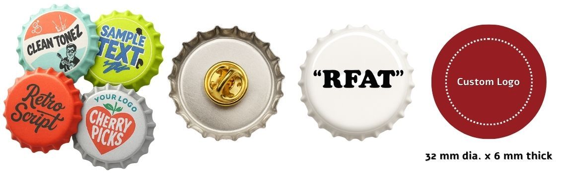 پین های سفارشی درب بطری