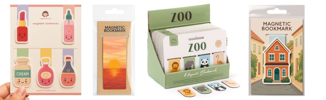 Anpassade tryckta magnetiska bokmärken