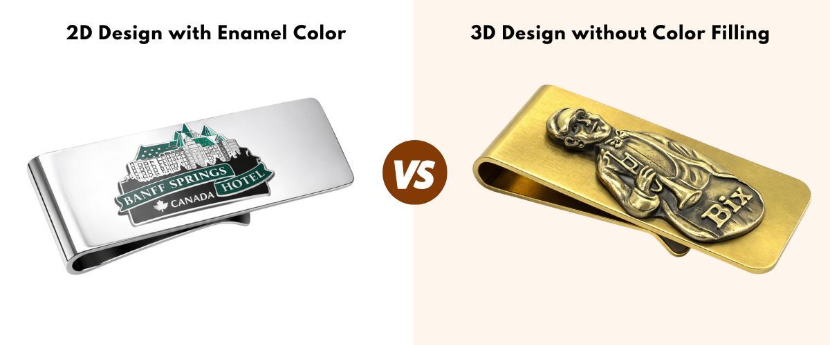 Tilpass designet på pengespenne.