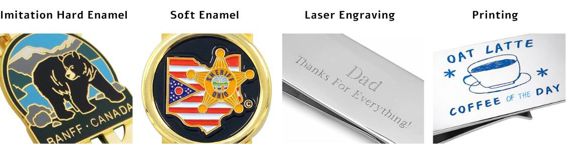 Tilpass designet på pengespenne.