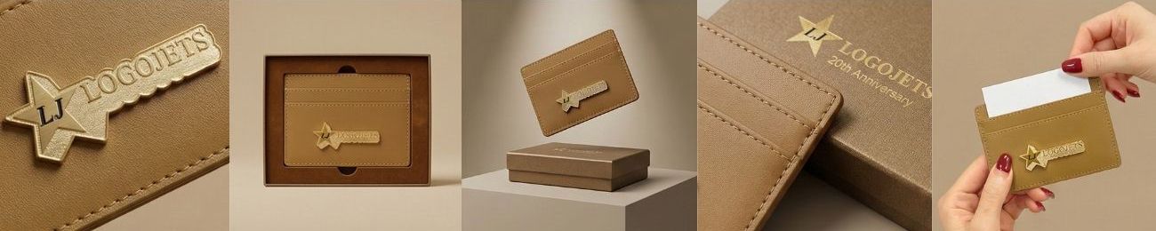 Egyedi tervezésű bőr kártyatartó pénztárcák.