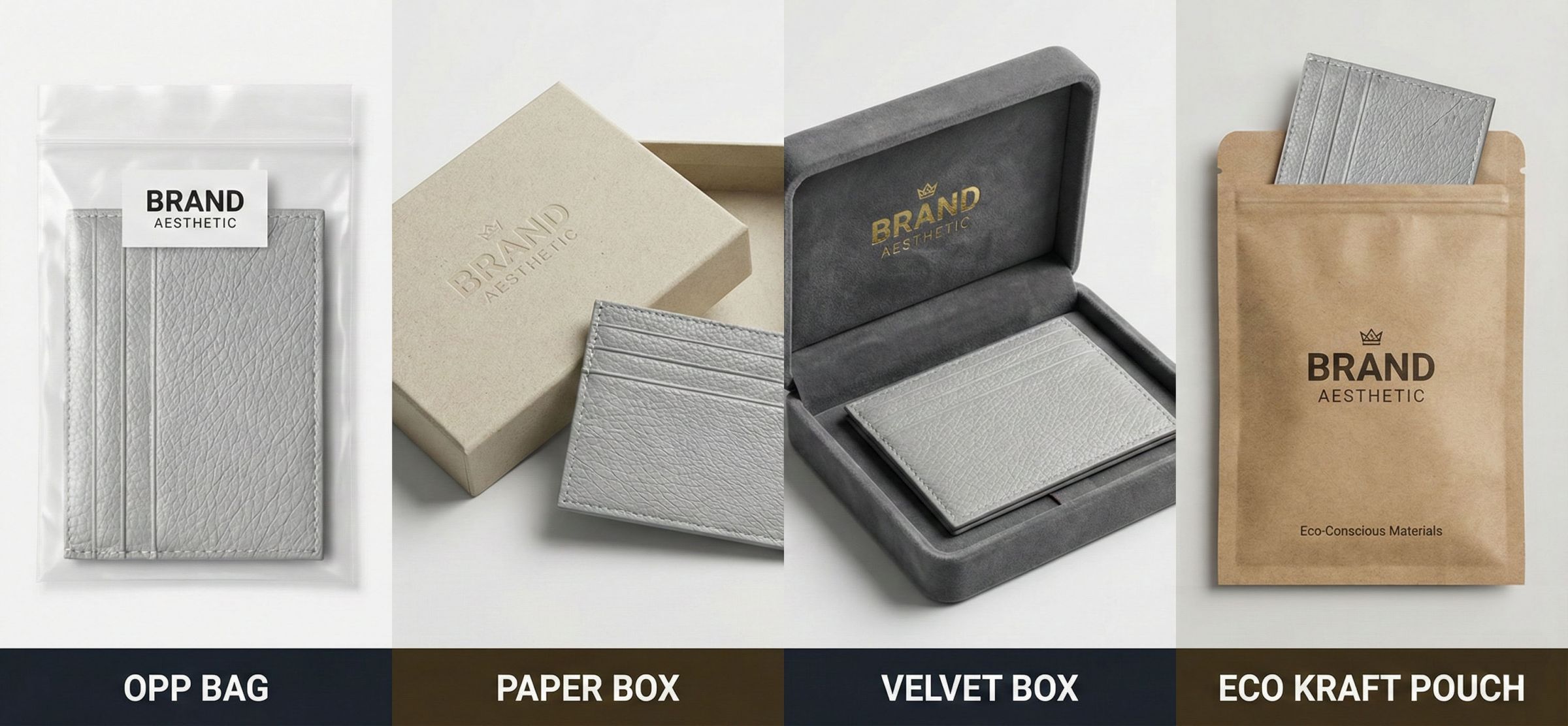 Egyedi tervezésű bőr kártyatartó pénztárcák.