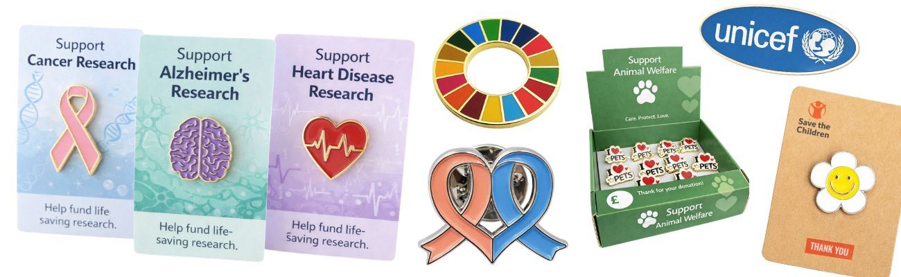 チャリティエナメルピンはどのように資金調達に役立つか