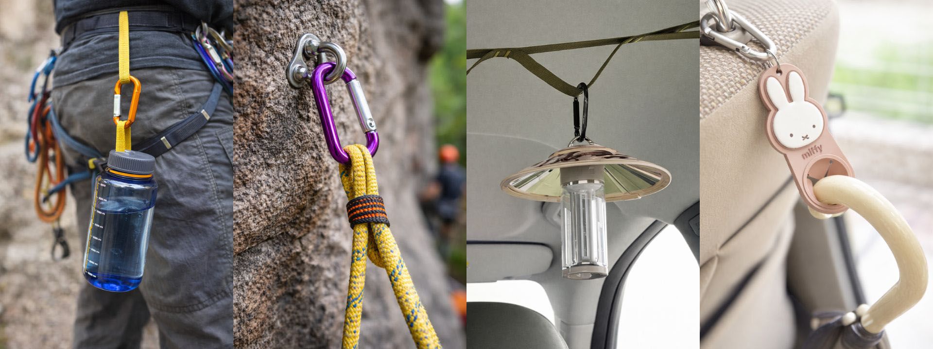 Application of Carabiner Key Strap .