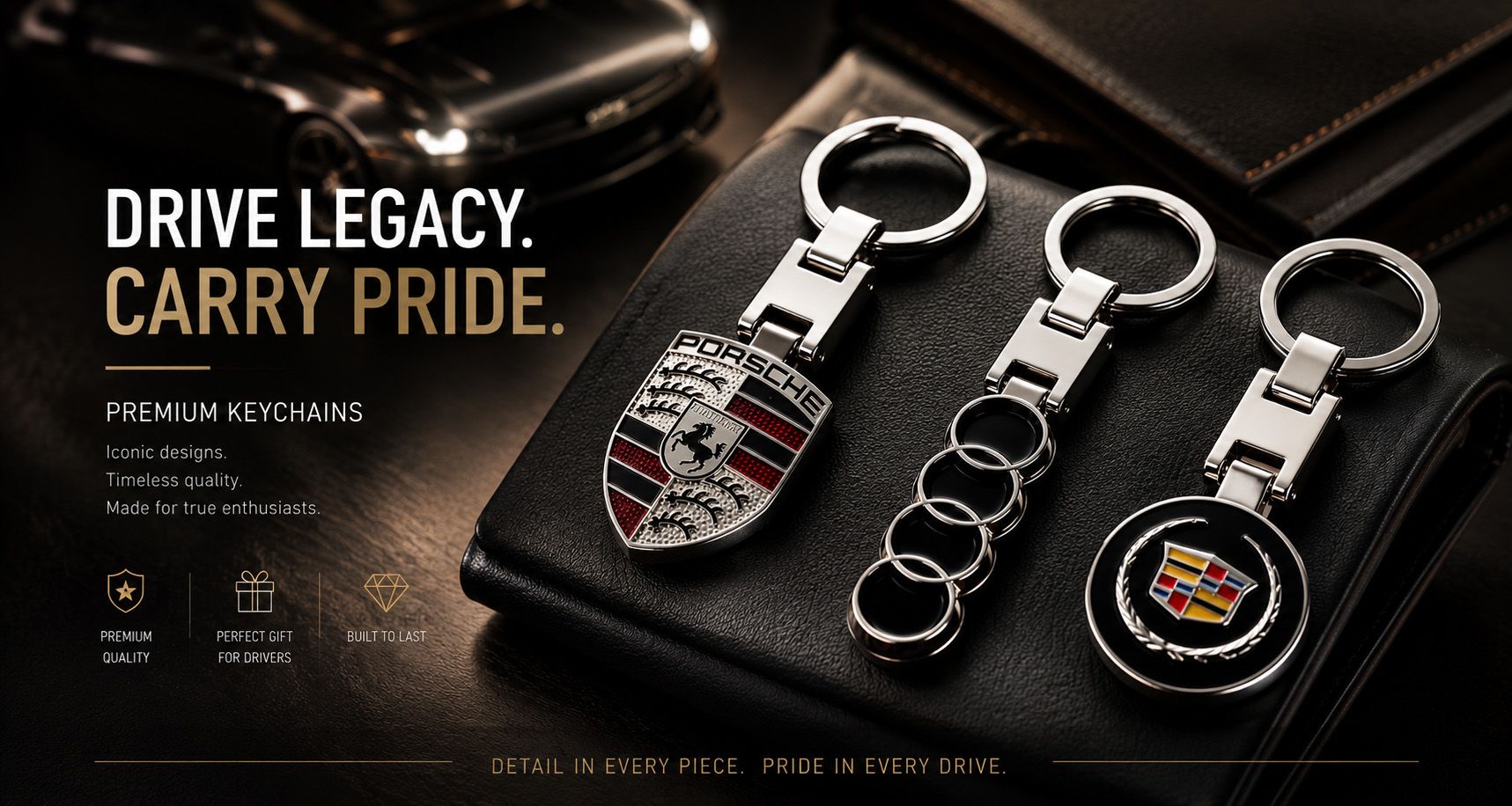 맞춤형 자동차 열쇠고리.