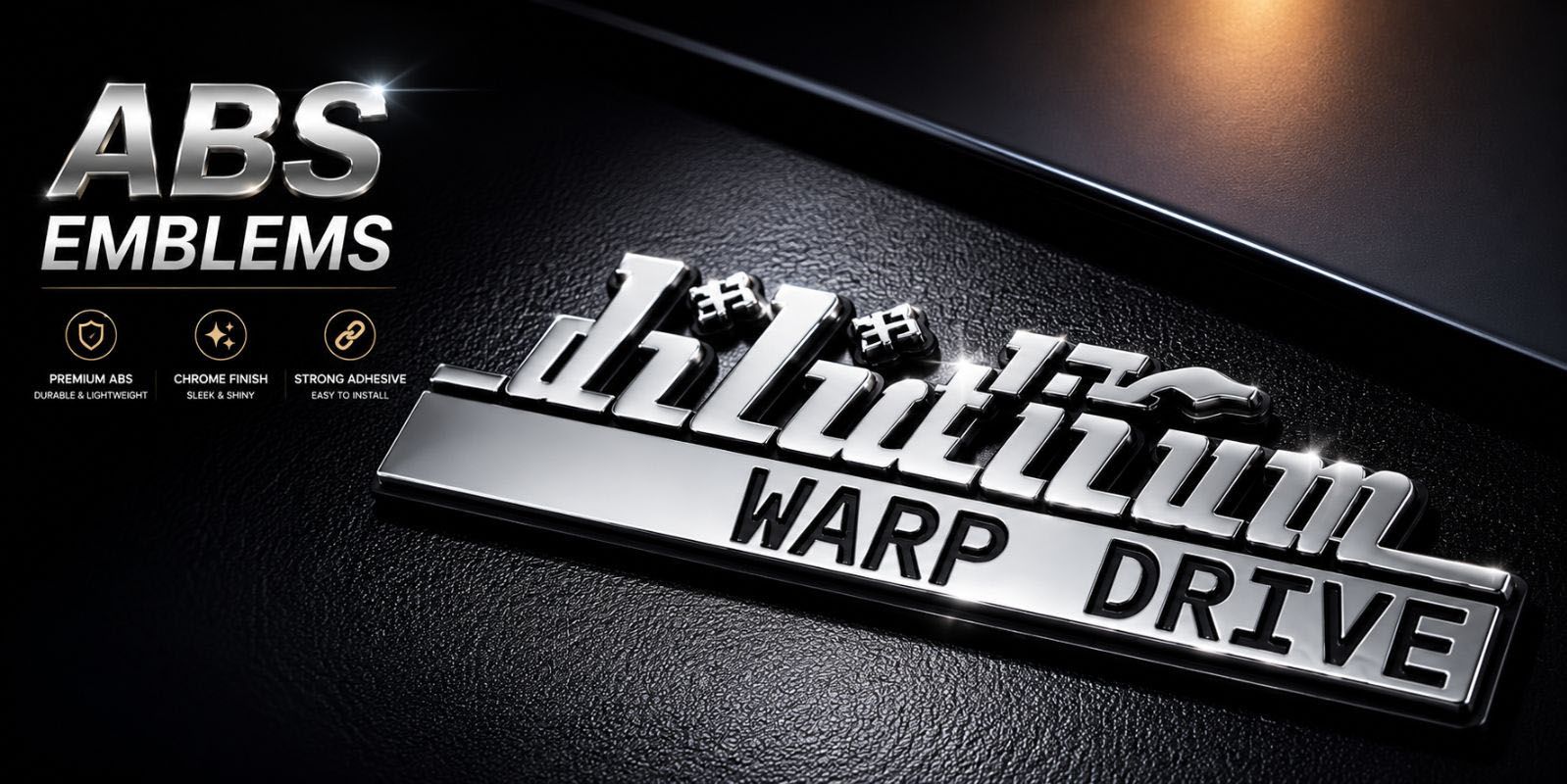 Custom car brand logo metal badge
