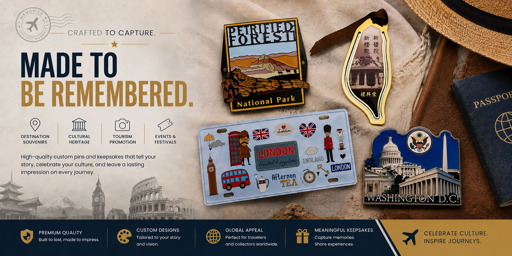 Custom souvenir manufacturer.
