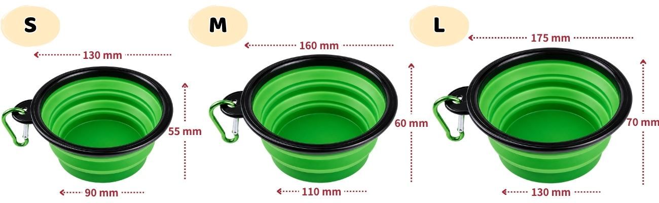 Customize your collapsible dog bowl.