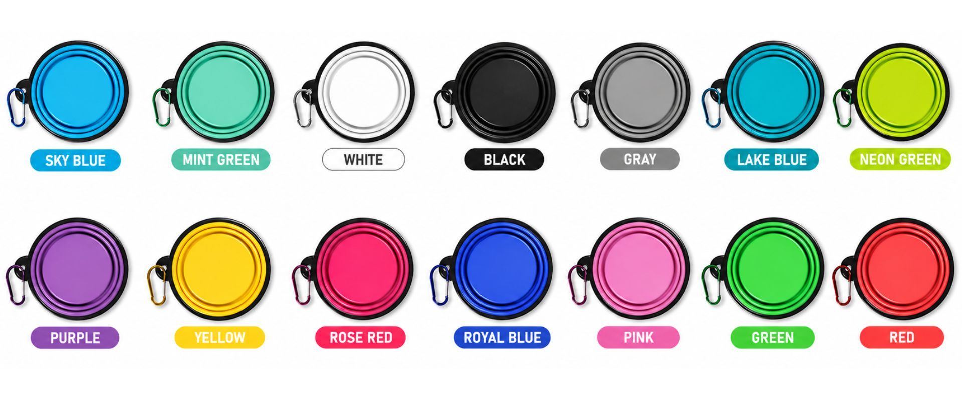 Customize your collapsible dog bowl.