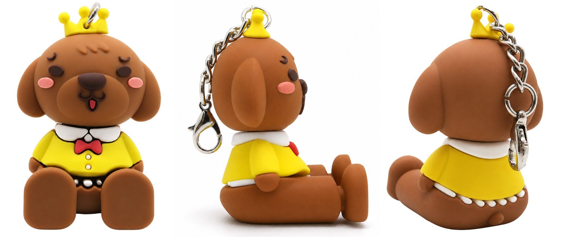 Cartoon keychains bring a playful touch to everyday items.