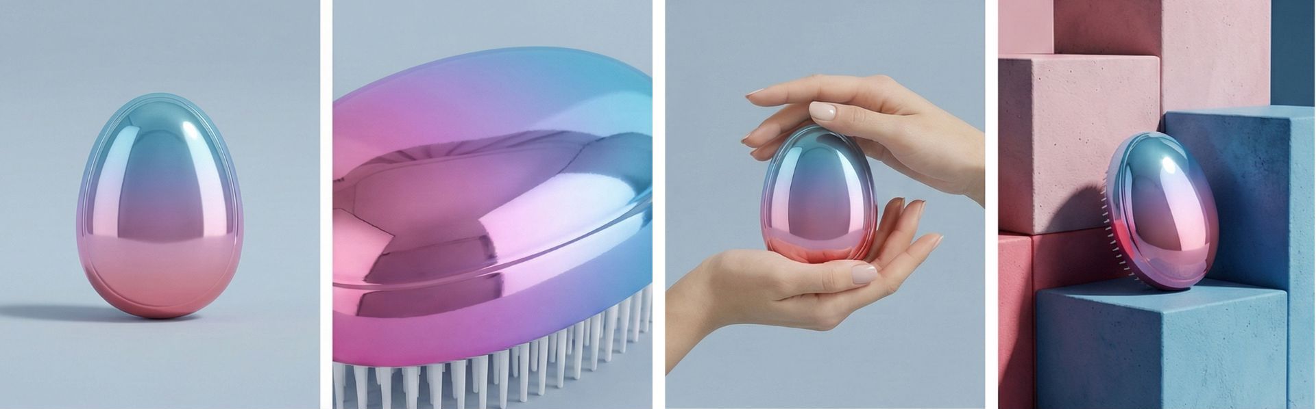 कस्टम डिटैंगलिंग ब्रश।