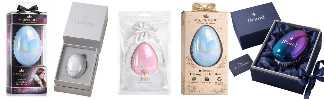 कस्टम डिटैंगलिंग ब्रश।