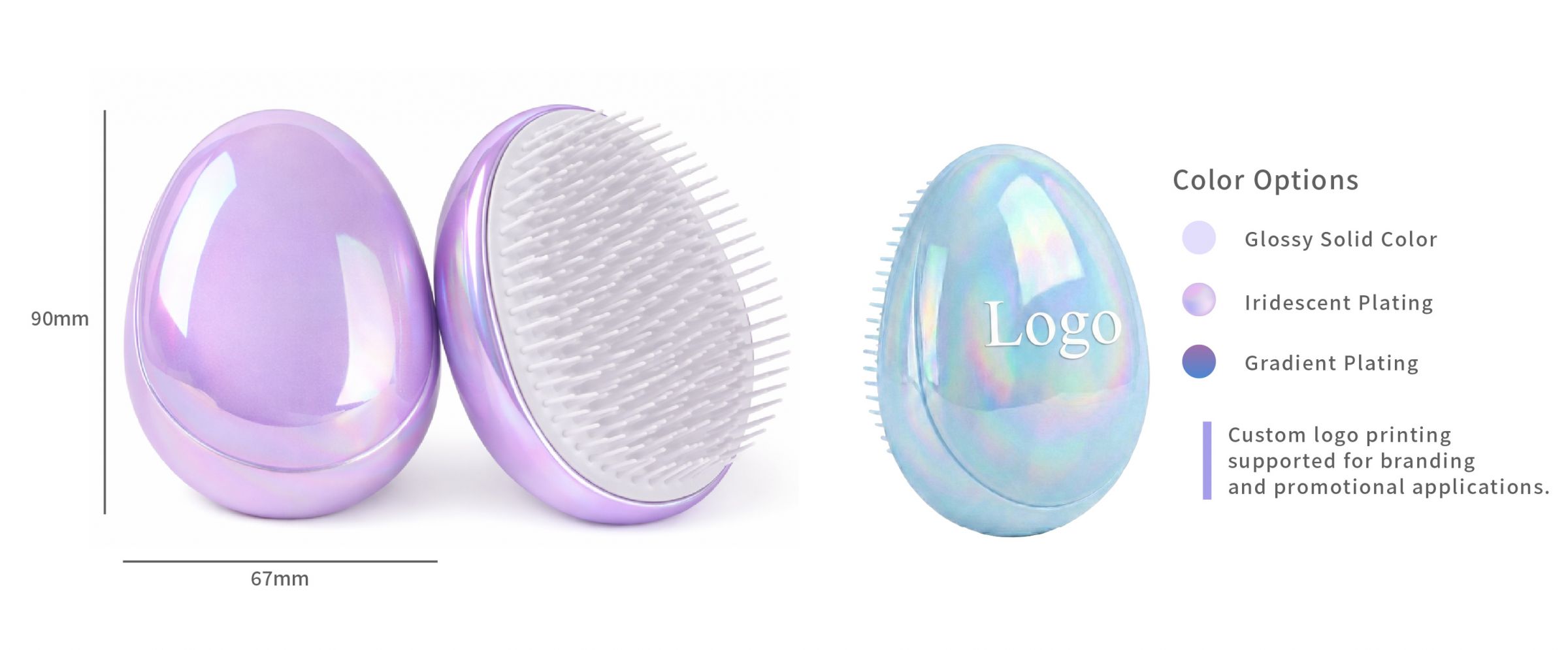 प्रिंटिंग डिटैंगलिंग ब्रश।