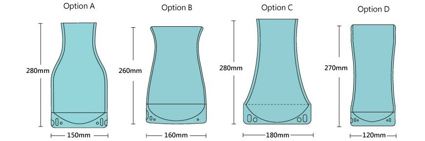 Collapsible vase template artwork.
