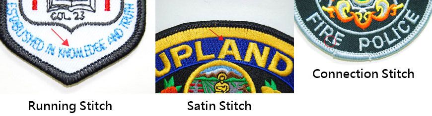 Référence de patch de couture personnalisée