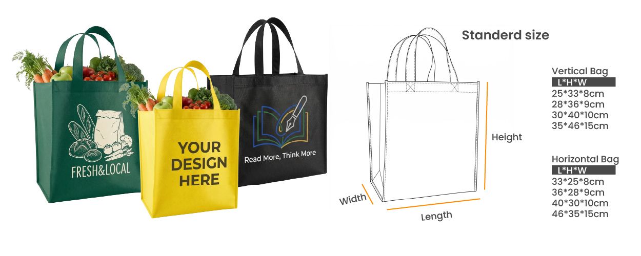 Индивидуальные сумки для покупок из нетканого материала идеально подходят для розничного брендинга.