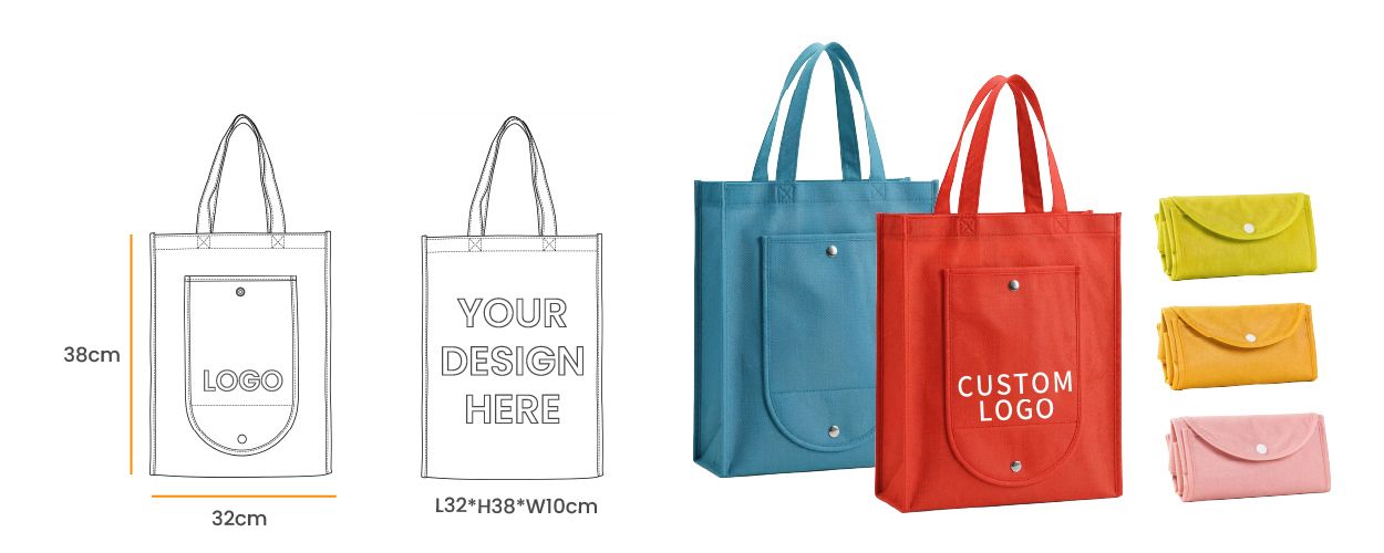Индивидуальные сумки для покупок из нетканого материала идеально подходят для розничного брендинга.