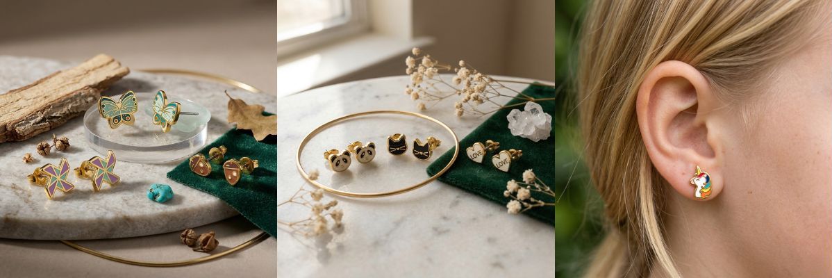 персонализированные серьги.